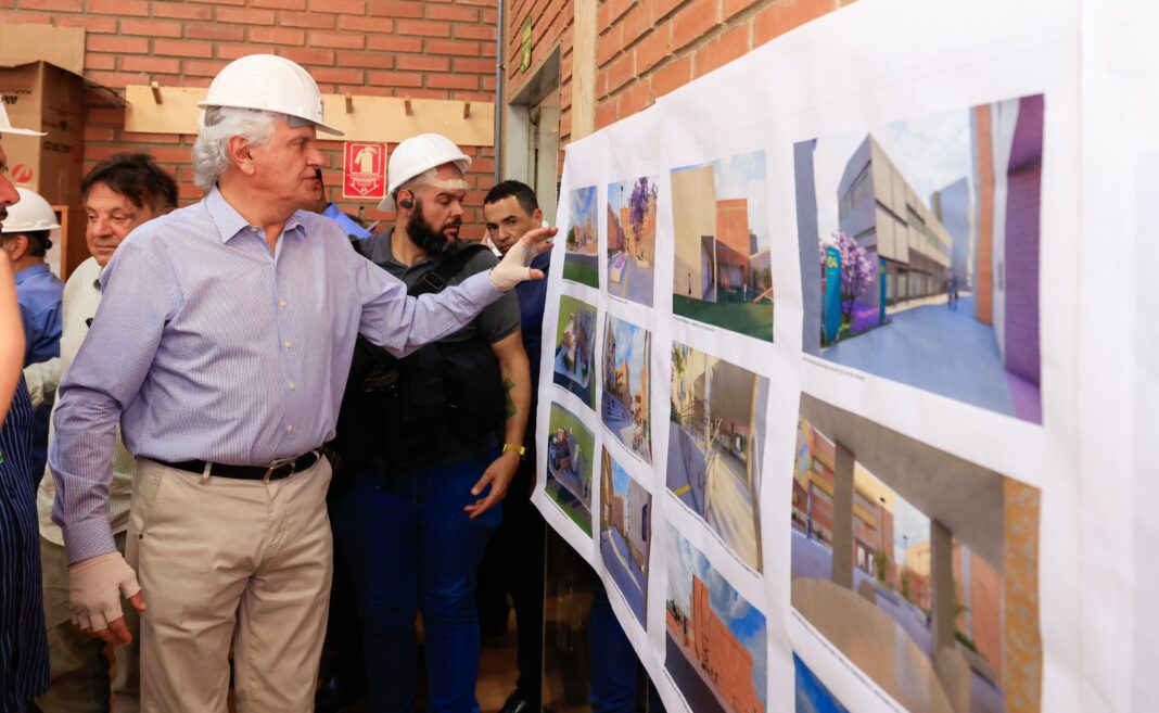 Caiado vistoria obras em Goiânia e confirma inauguração do Cora para 25 de setembro