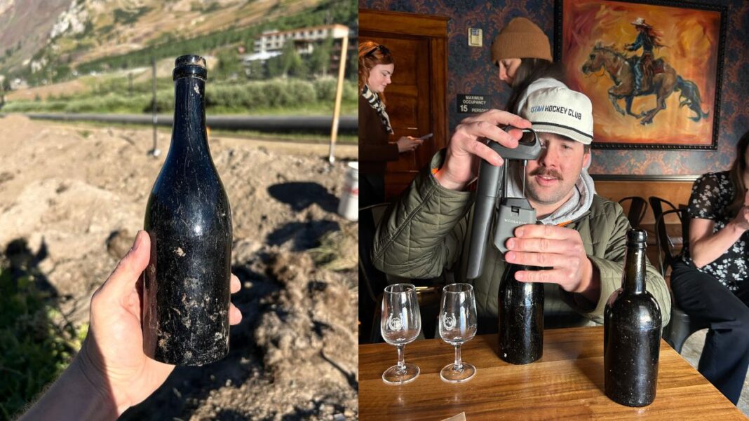 Arqueólogos provam bebida encontrada em garrafa lacrada há 150 anos nos EUA