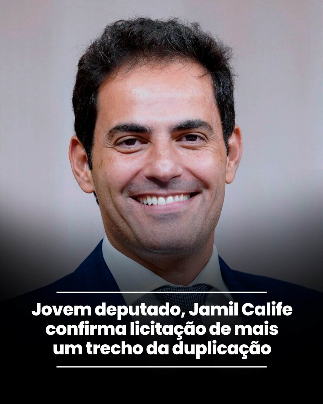 Deputado Jamil Calife anuncia novo trecho da duplicação Catalão–Ipameri
